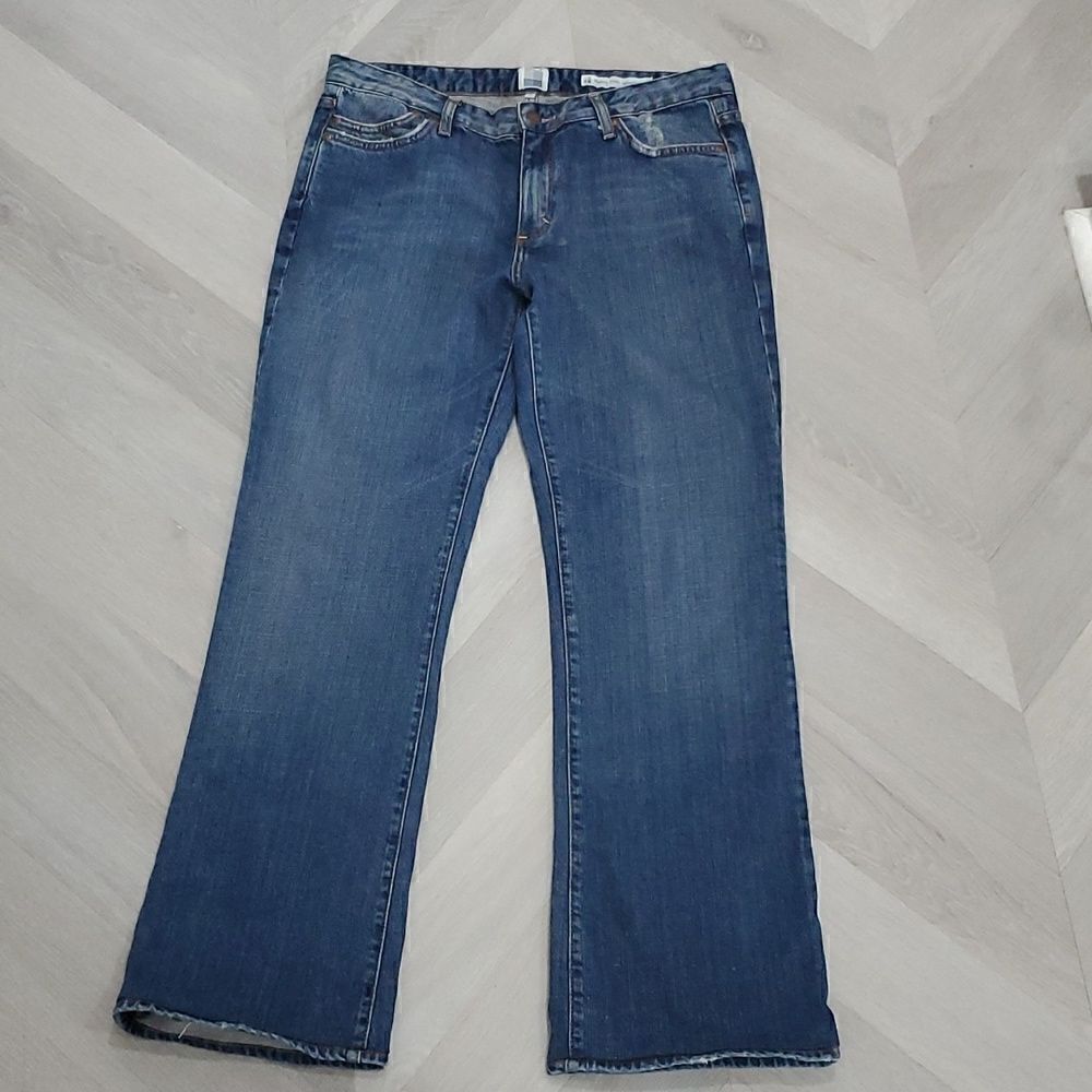 Salt Works Mulberry Street Medium Rise Bootcut Jeans 32 Womens Denim Stretch
